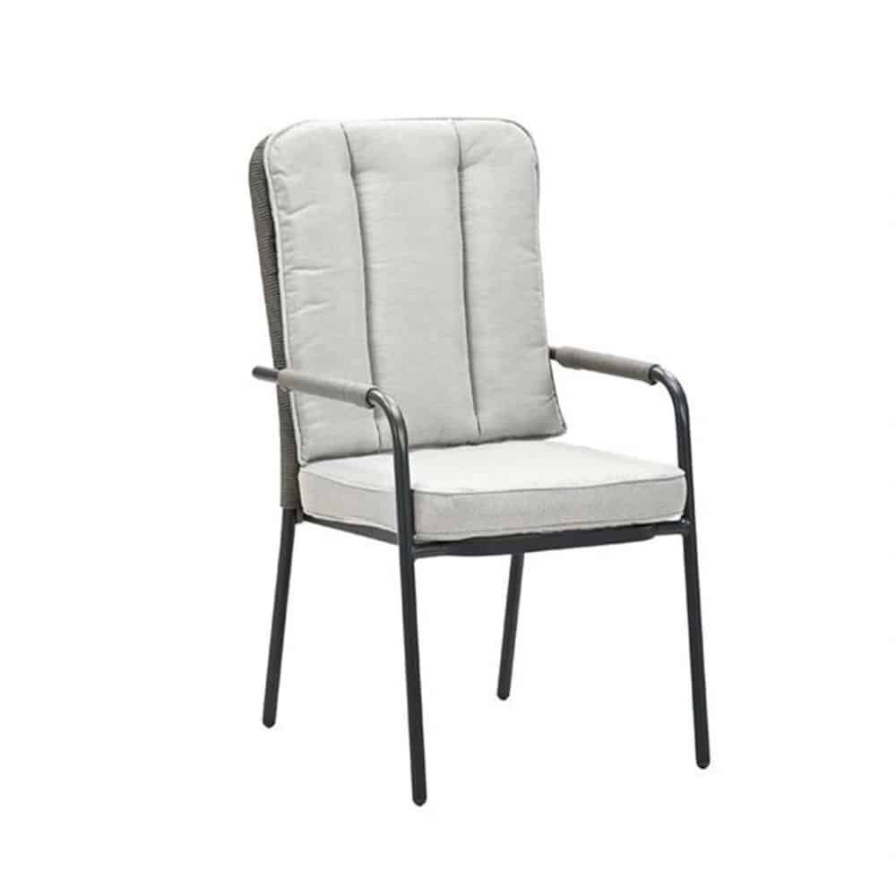 Venice Dining Tuinstoel Carbon Black/Desert Sand - Garden impressions