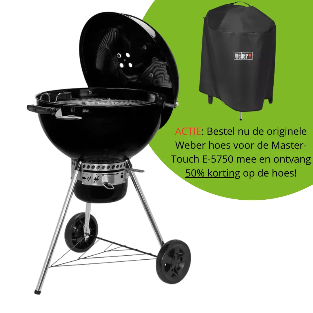 Weber Master-Touch GBS E-5750 houtskoolbarbecue Ø57cm Zwart