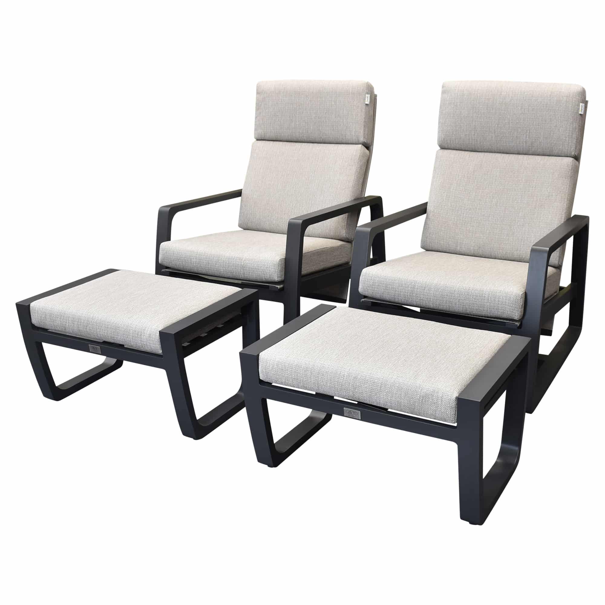 Angelo balkonset 4 delig verstelbaar antraciet