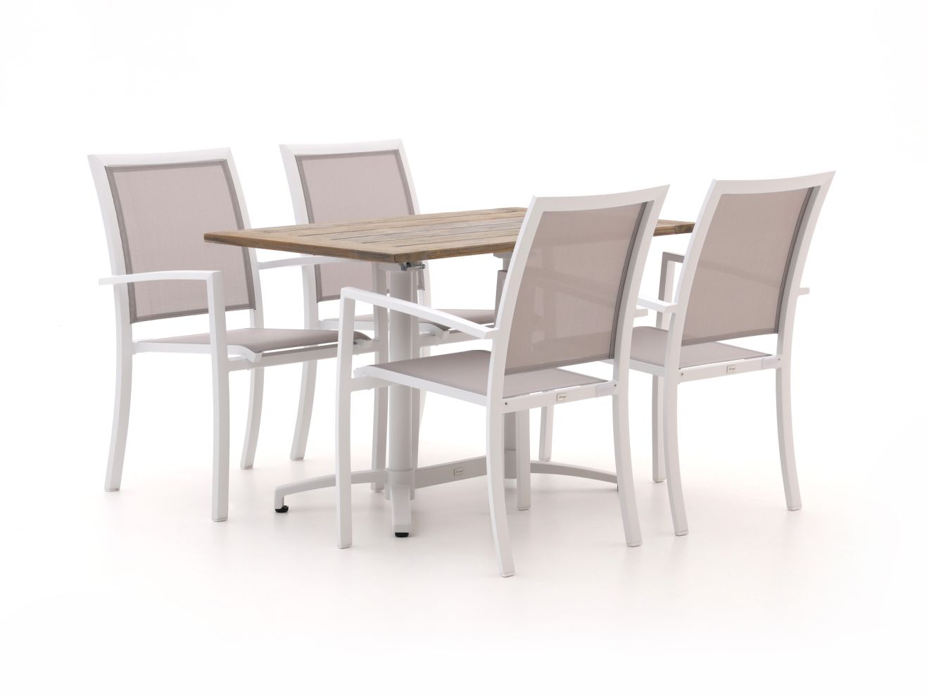 Bellagio Anzio/Canzo 120cm dining tuinset 5-delig stapelbaar inklapbaar - Laagste prijsgarantie!