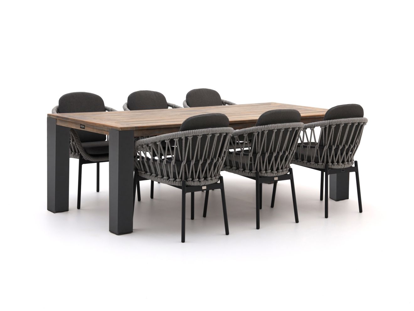 Bellagio Cupello/ROUGH-X 240cm dining tuinset 7-delig - Laagste prijsgarantie!