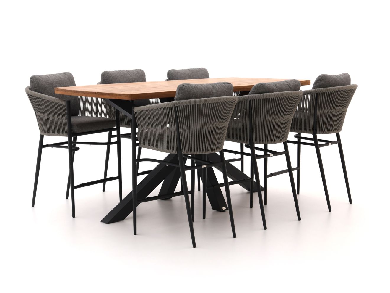 Bellagio Mineo/Induno Deens Ovaal 220cm barset 7-delig - Laagste prijsgarantie!