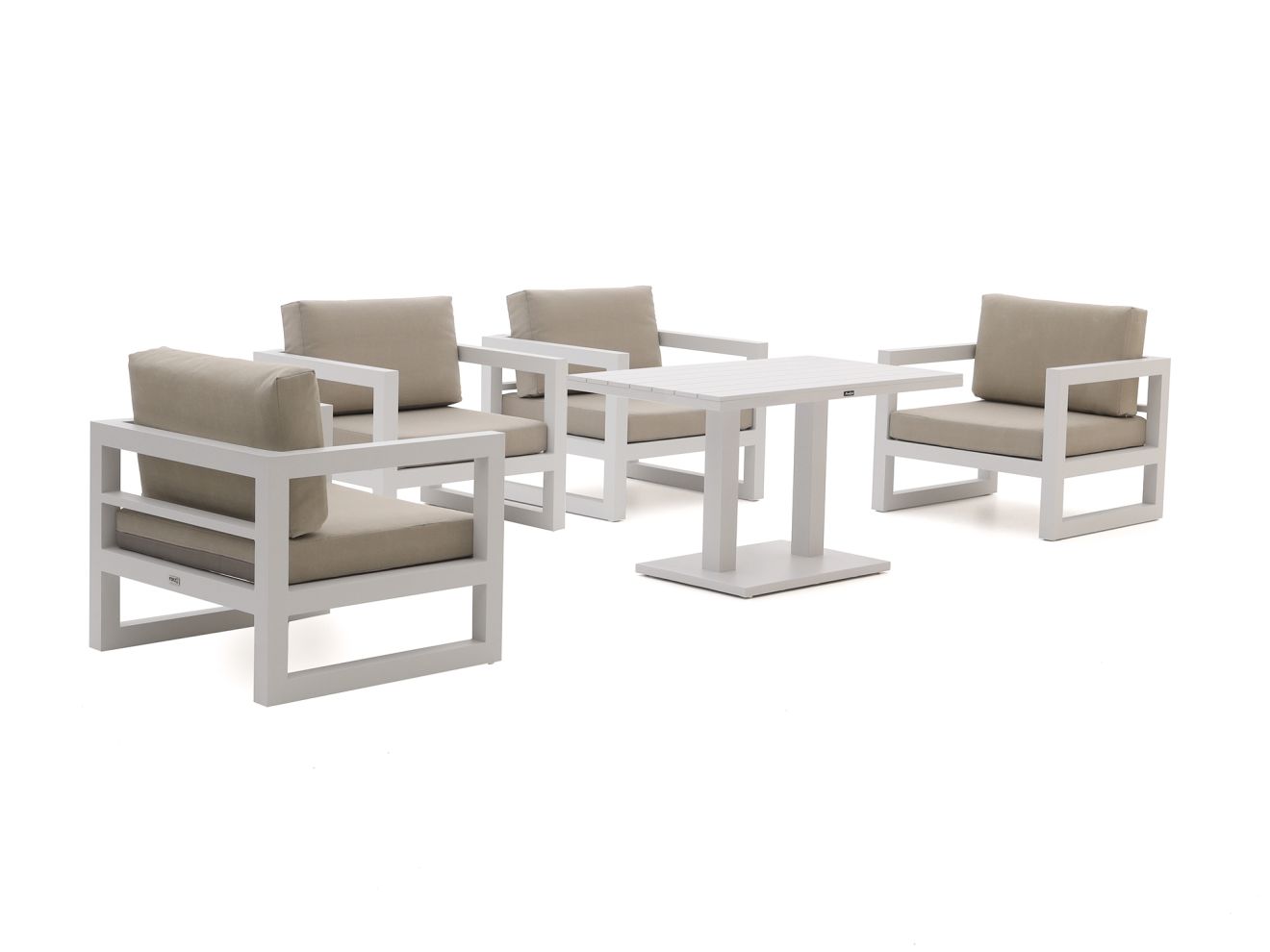 Forza Calleo/Ciro 120cm dining stoel loungeset 5-delig - Laagste prijsgarantie!