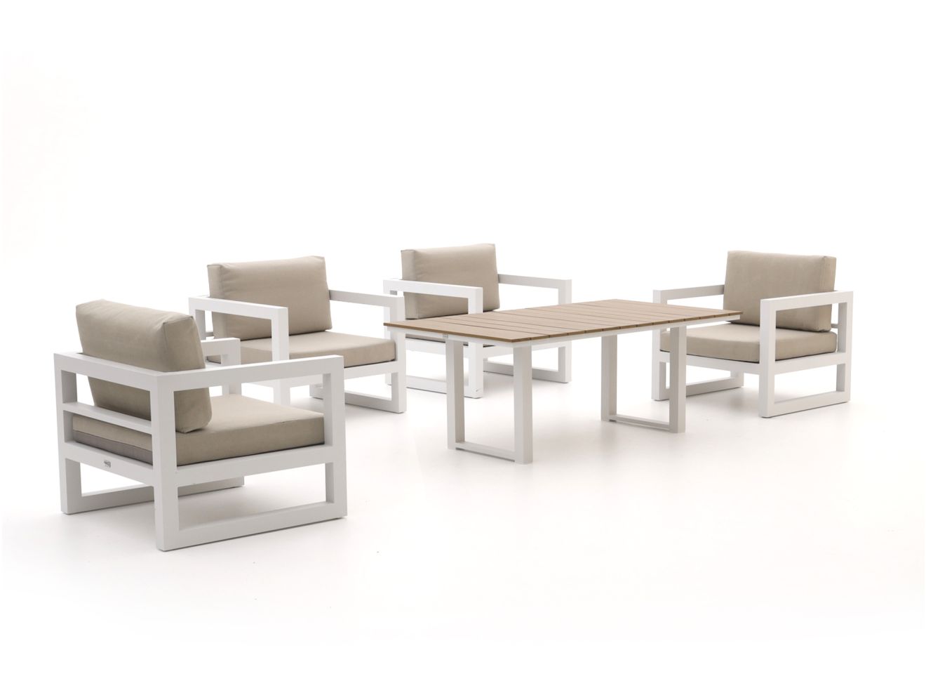 Forza Calleo/Fidenza 160cm stoel loungeset 5-delig - Laagste prijsgarantie!