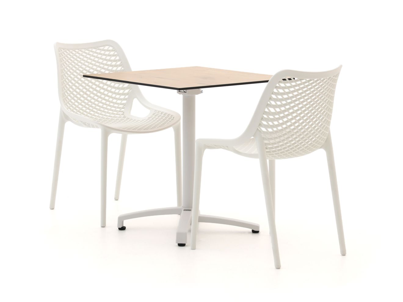 Forza Ripi/Canzo 70cm dining tuinset 3-delig stapelbaar inklapbaar - Laagste prijsgarantie!