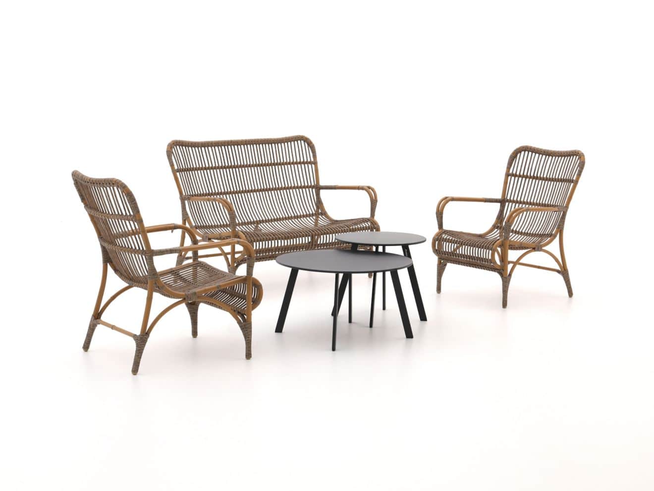 Intenso Napoli/Bovezzo stoel-bank loungeset 5-delig - Laagste prijsgarantie!