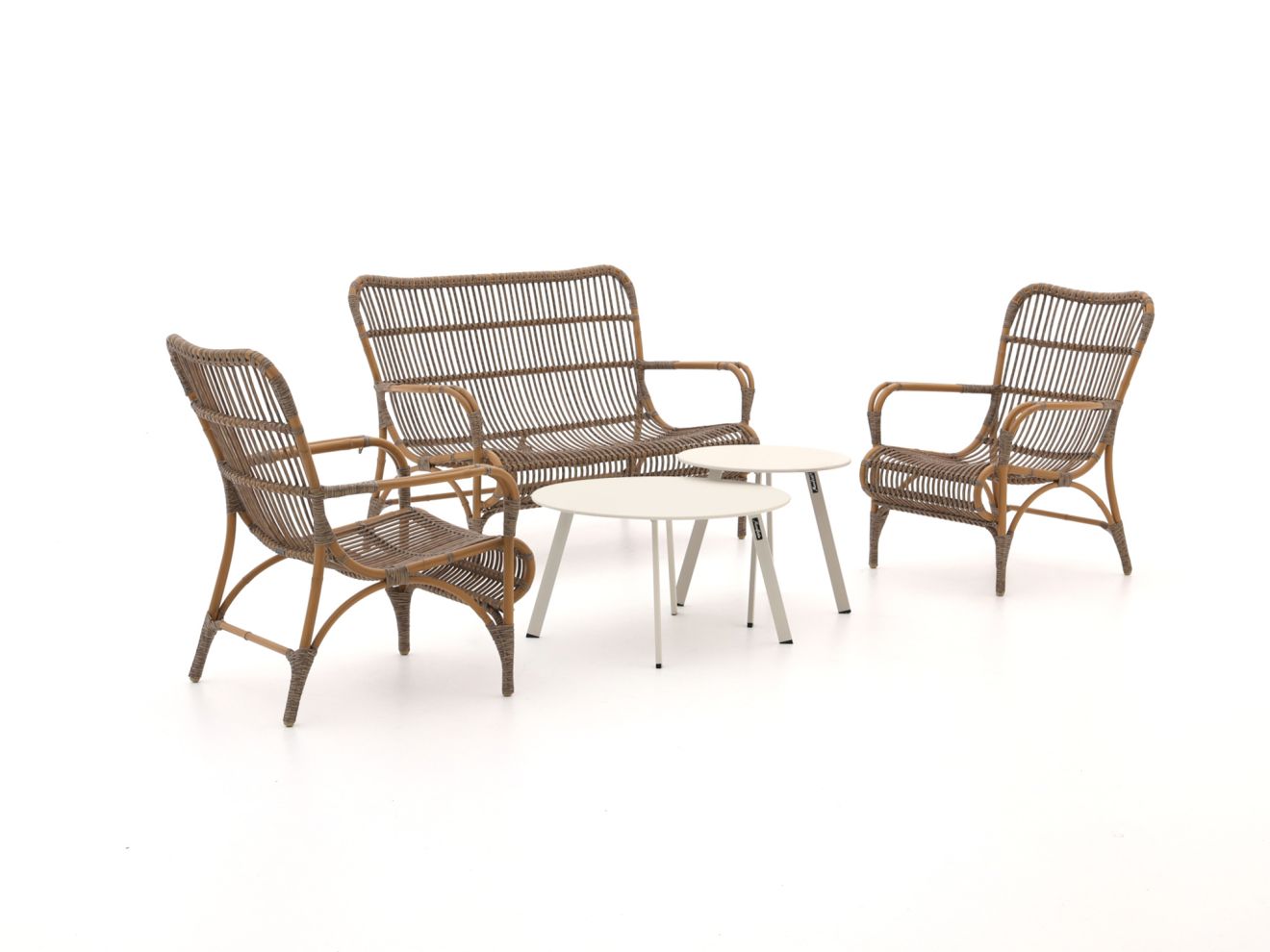 Intenso Napoli/Bovezzo stoel-bank loungeset 5-delig - Laagste prijsgarantie!