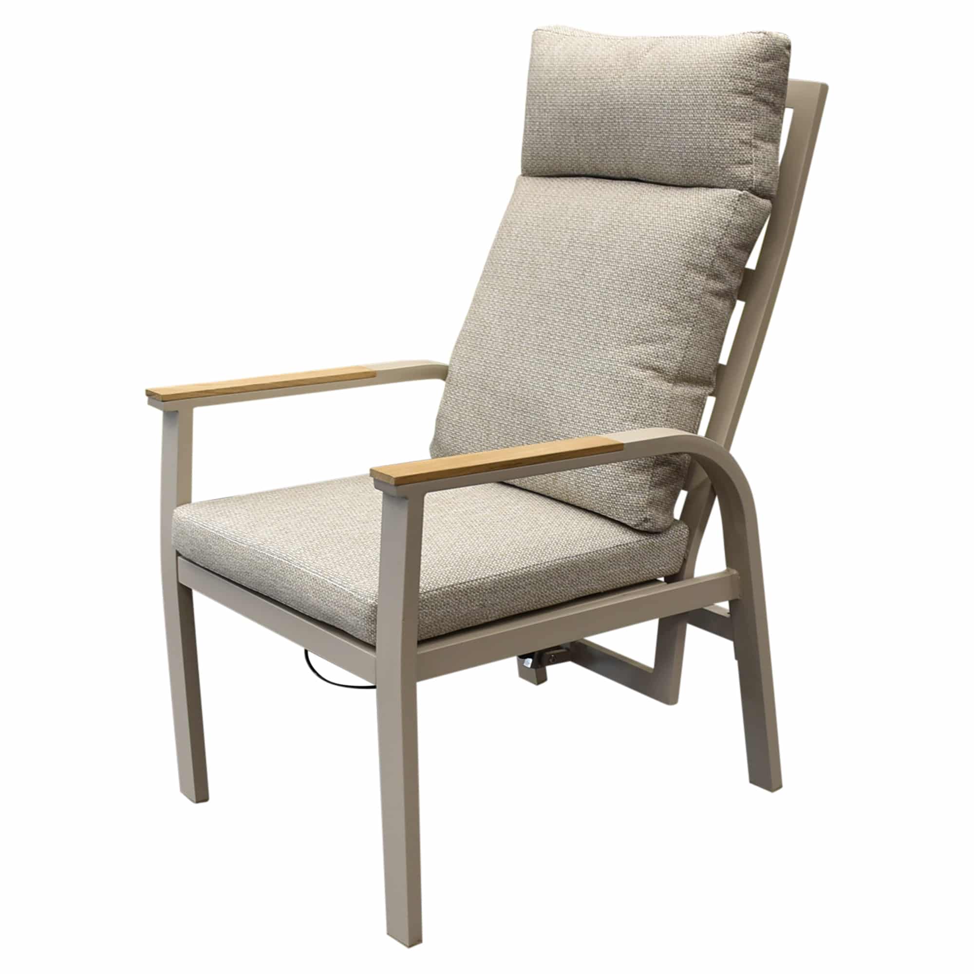 Kota dining tuinstoel verstelbaar latte aluminium