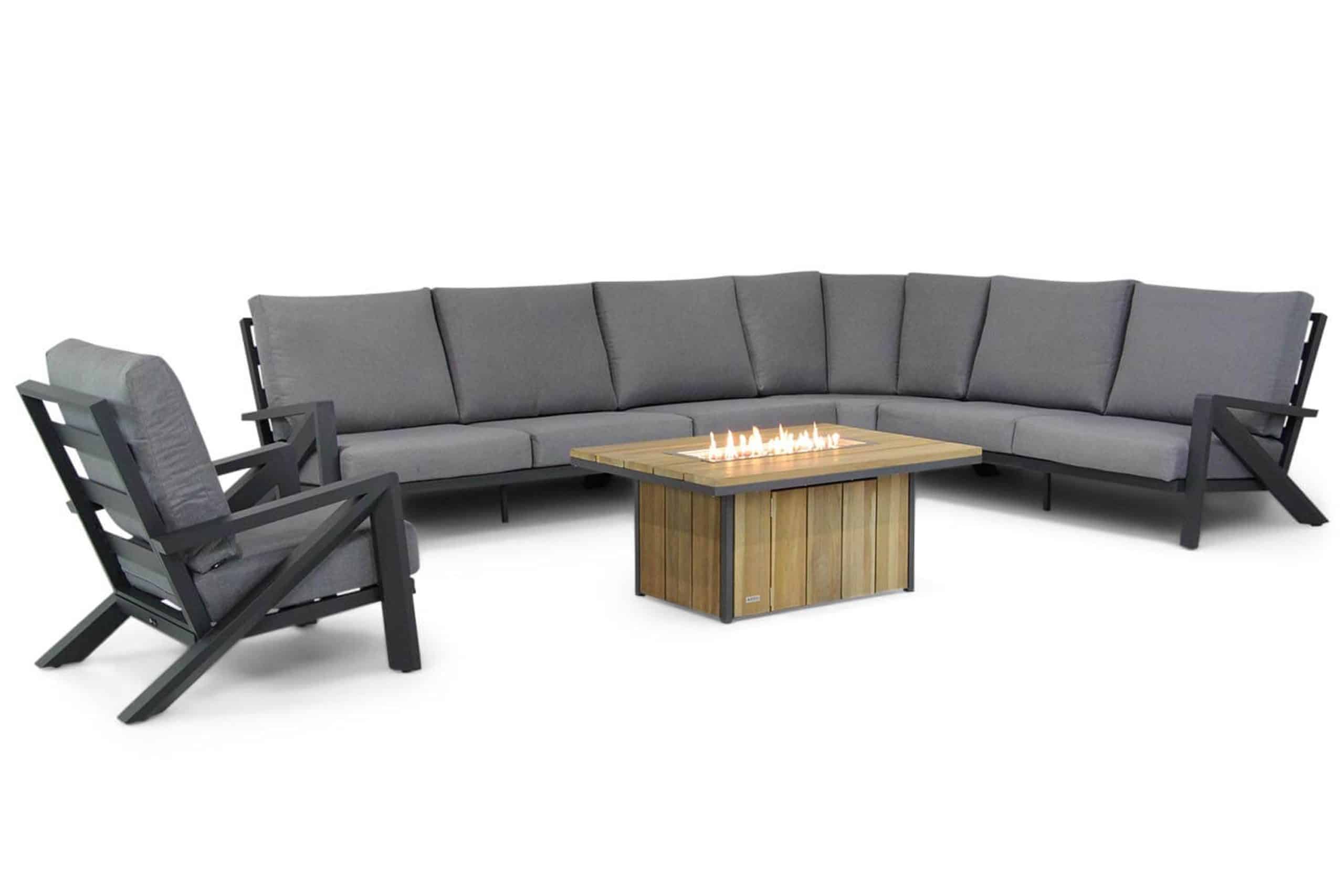 Santika Cinta/Seaside 120 cm hoek loungeset 6-delig