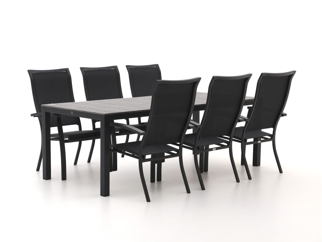 Bellagio Lugo/Fidenza 220cm dining tuinset 7-delig stapelbaar - Laagste prijsgarantie!