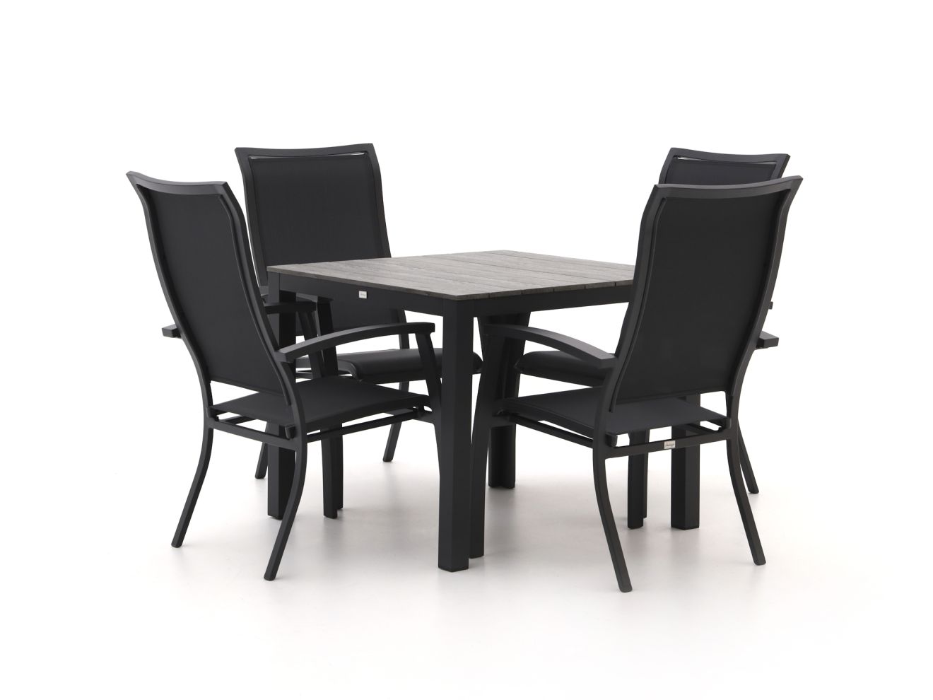 Bellagio Lugo/Fidenza 90cm dining tuinset 5-delig stapelbaar - Laagste prijsgarantie!