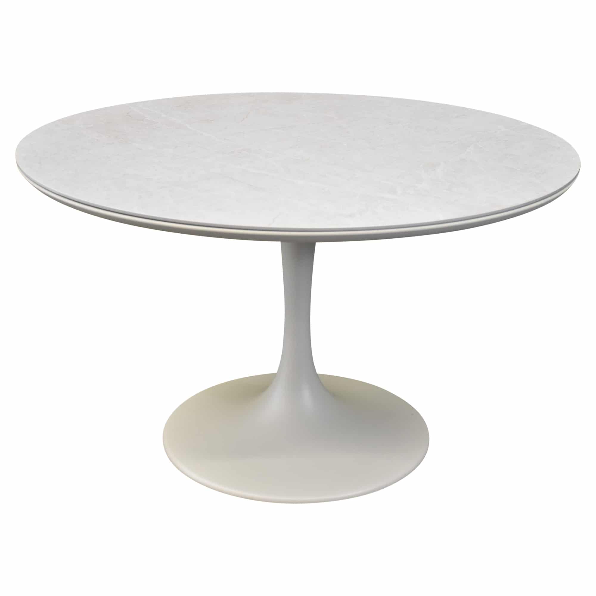 Flair dining tuintafel rond 120 cm latte keramiek