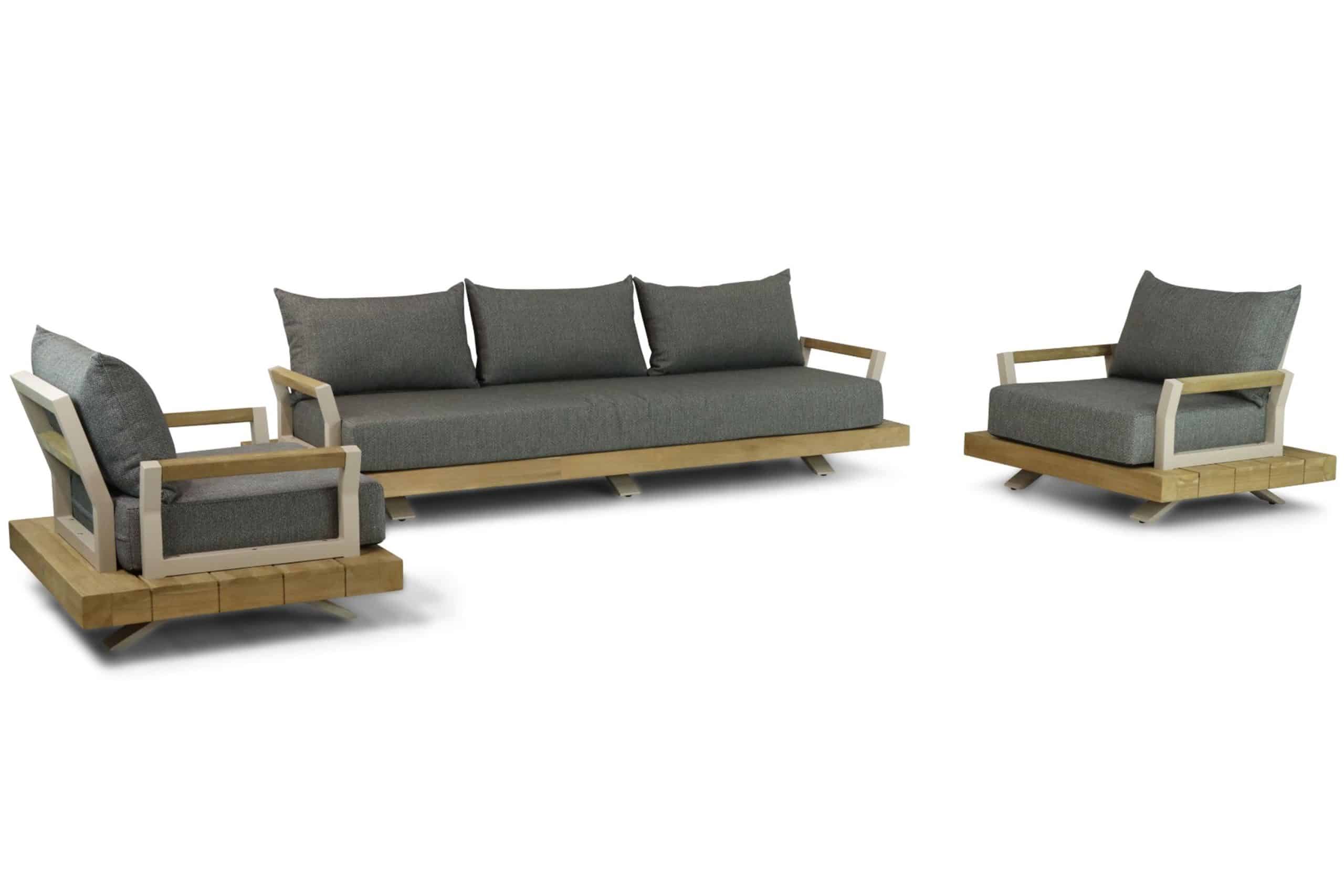 Santika Supreme stoel-bank loungeset 3-delig