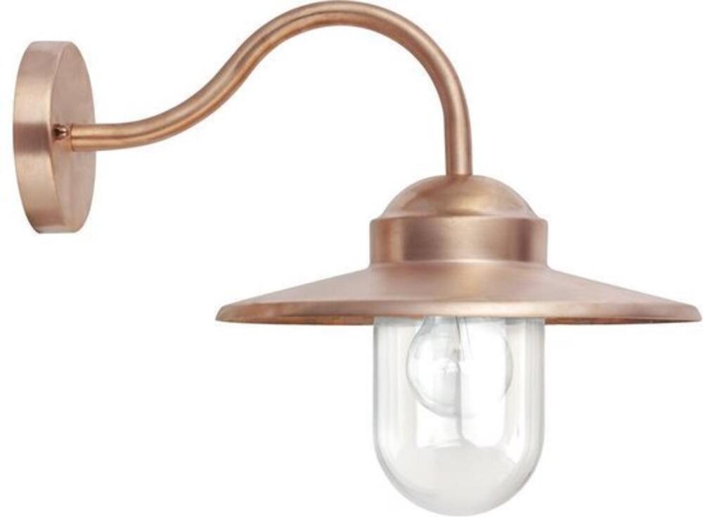 240v muurlamp dolce retro koper - Ks verlichting