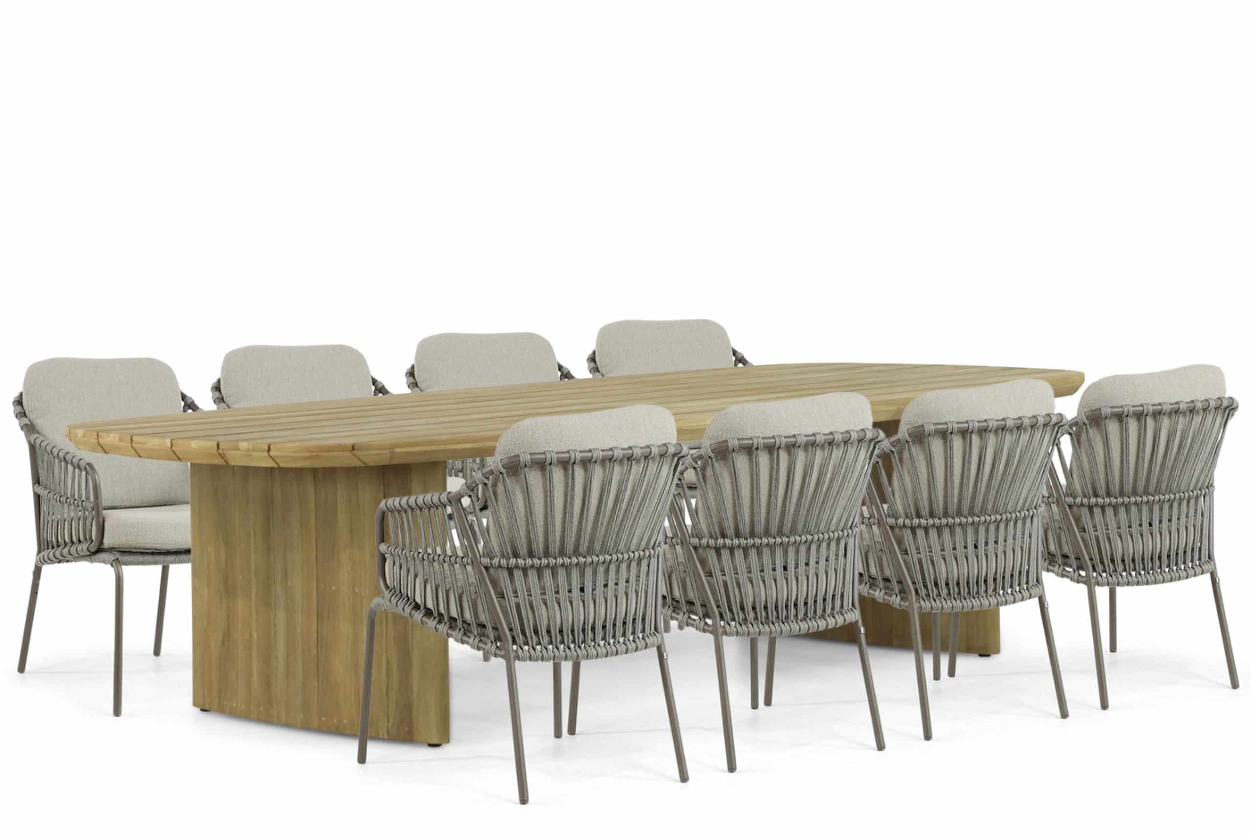 4 Seasons Outdoor Capalbio/Falcon 300 cm dining tuinset 9-delig