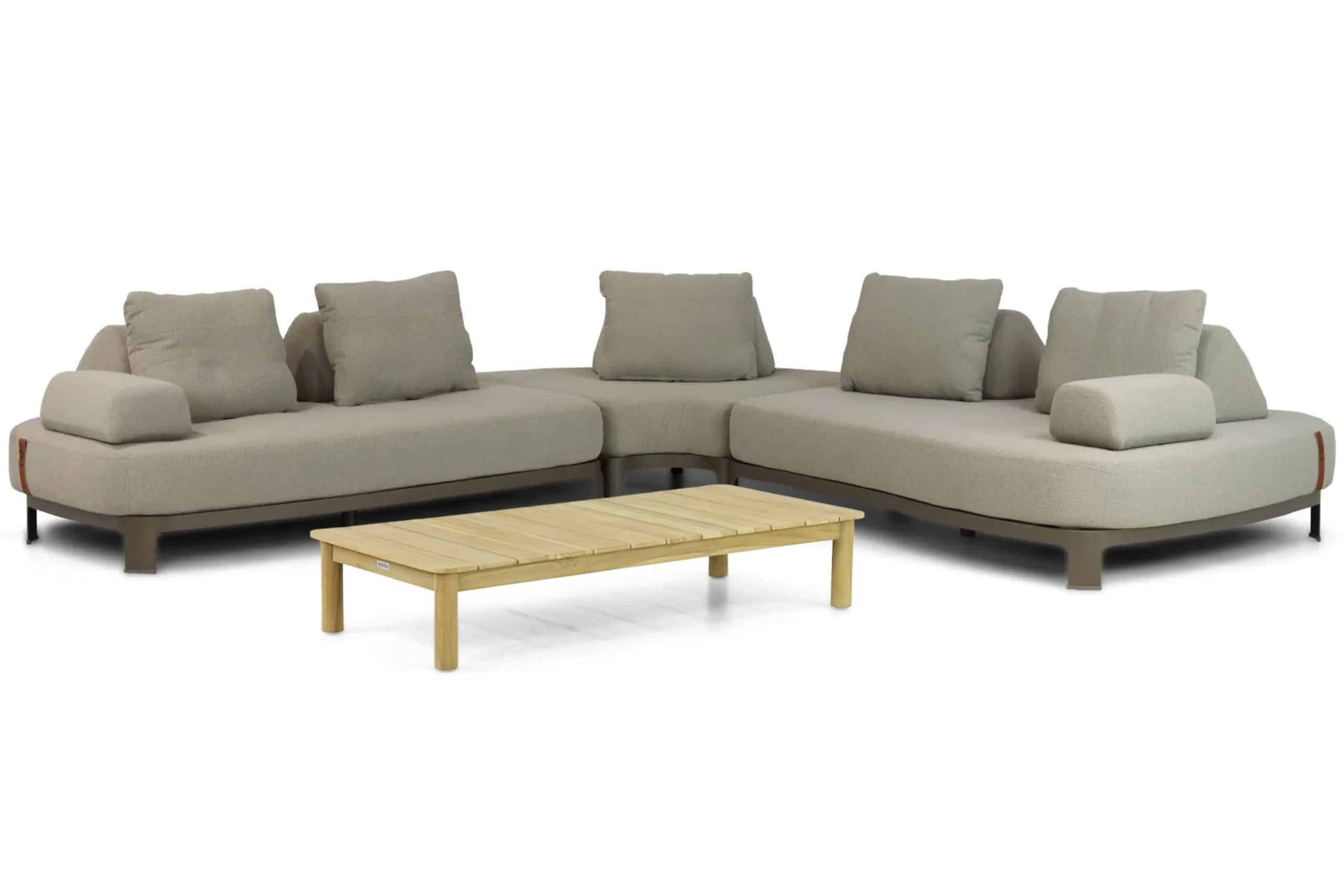 4 seasons outdoor santorini/sentis 145 cm hoek loungeset 4 delig