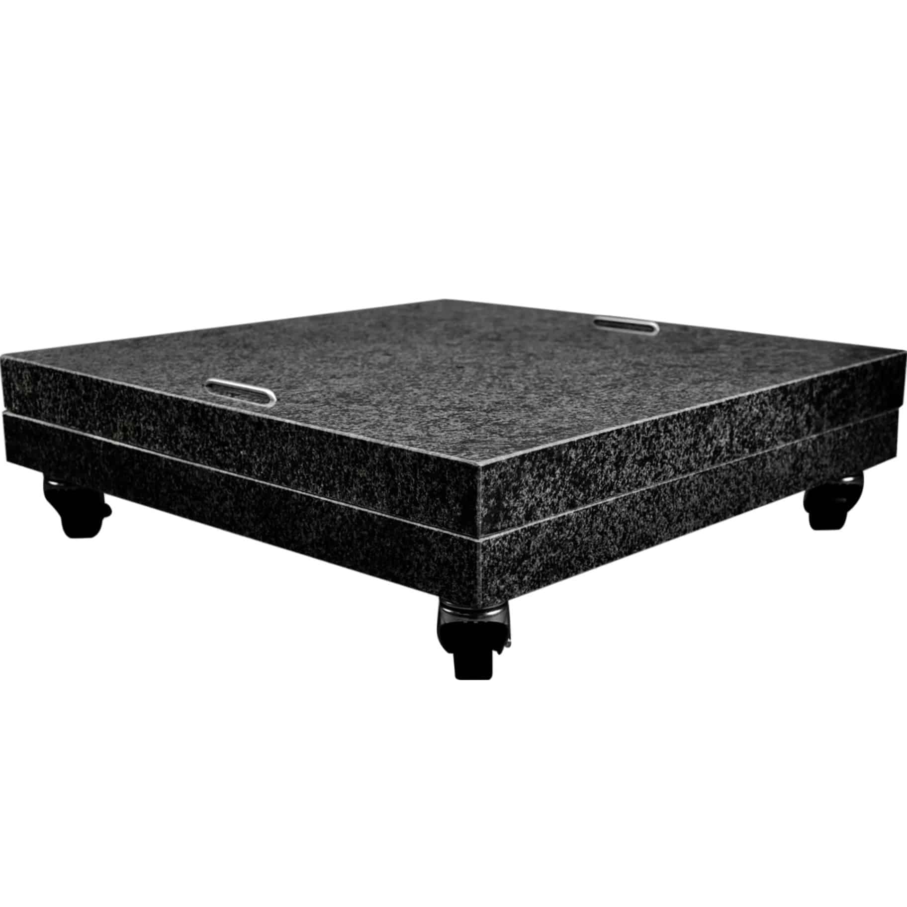 AVH Parasolvoet 150 kg met 4 wielen zwart graniet