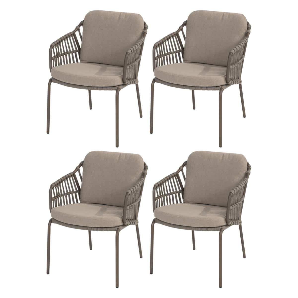 Capalbio dining tuinstoel terre 4 Seasons Outdoor set van 4