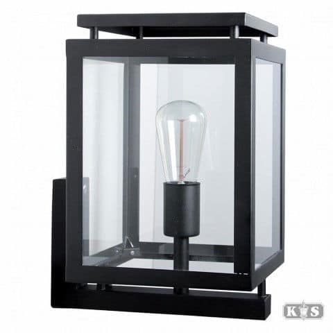 De Vecht muurlamp zwart - Ks verlichting