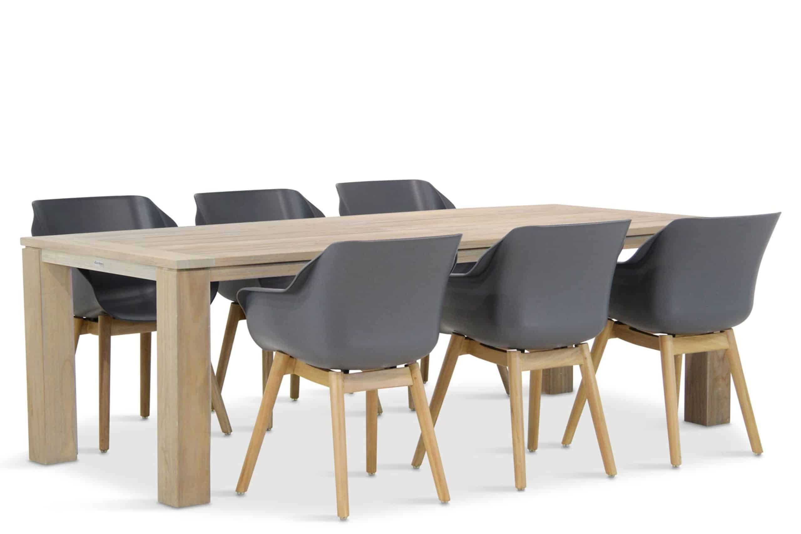 Hartman Sophie teak/Brighton 240 cm dining tuinset 7-delig