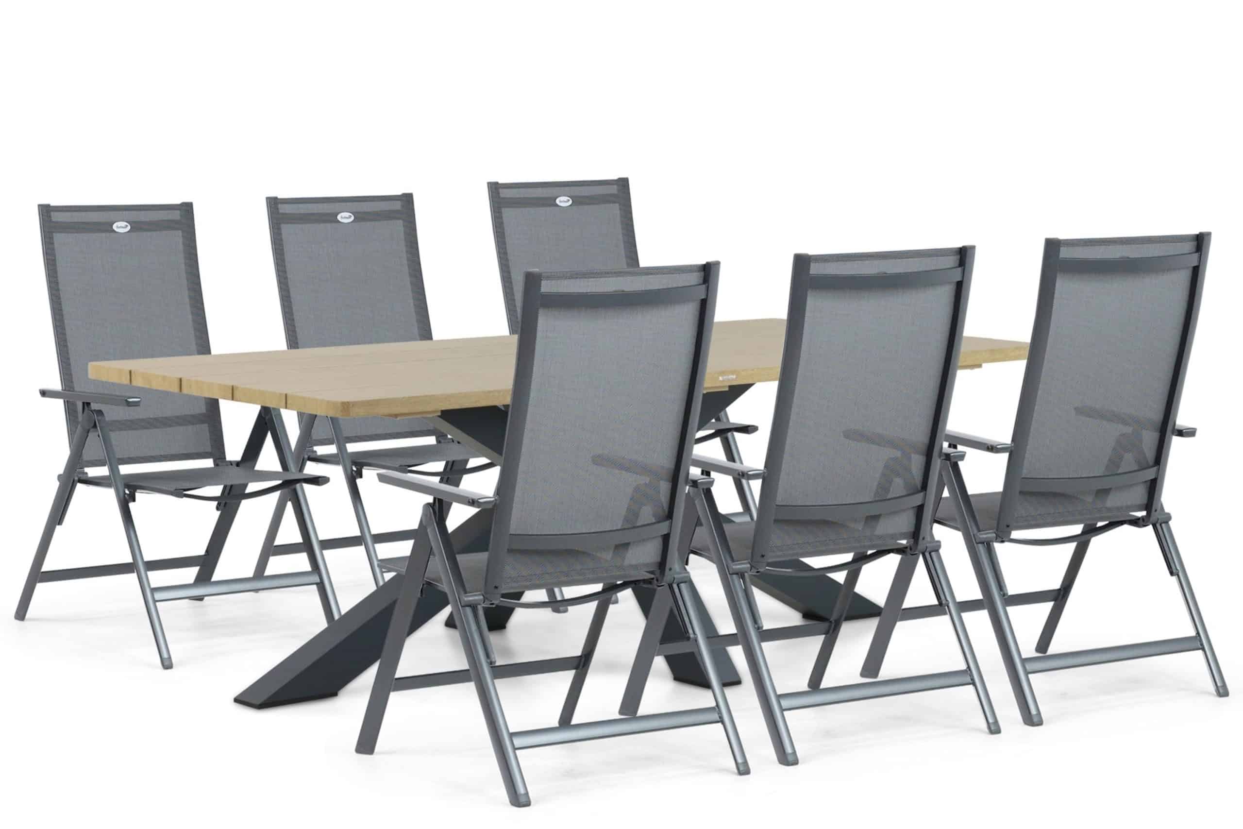 Hartman Summerland/Azzurro 220 cm dining tuinset 7-delig