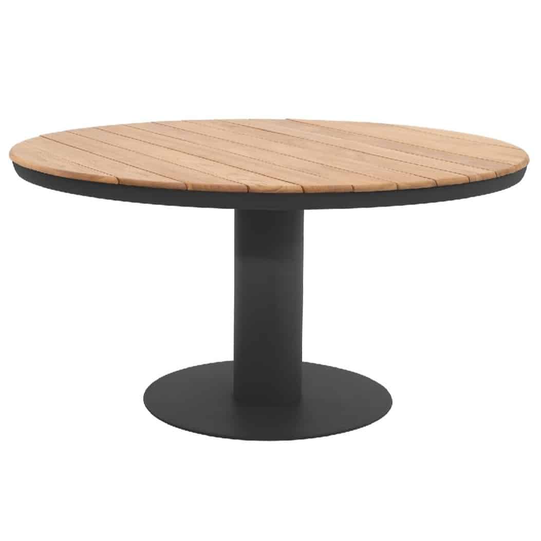 Palazzo dining tafelØ160xH75 cm teak aluminium antraciet