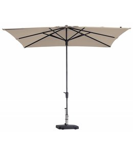 Paros II round ecru stokparasol 300 cm zonwering - Madison