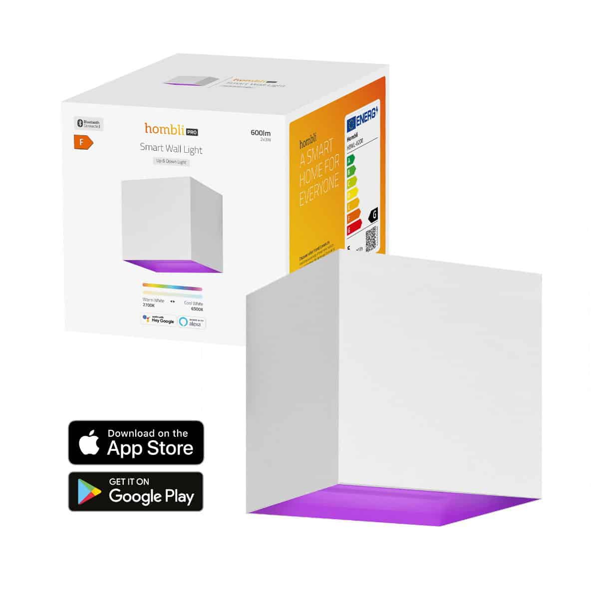 Smart Wall Light White wandlamp - Hombli