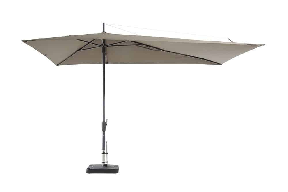 Stokparasol Asymetriq Asymetrique Sideway 360 x 220 cm grey zonwering - Madison