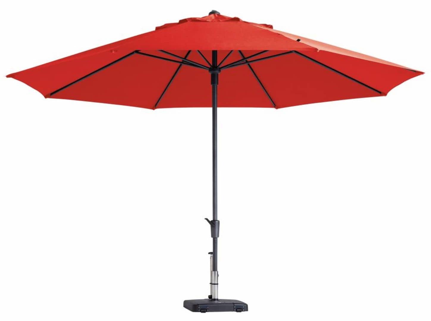 Stokparasol Timor dia. 400 cm brick red zonwering - Madison