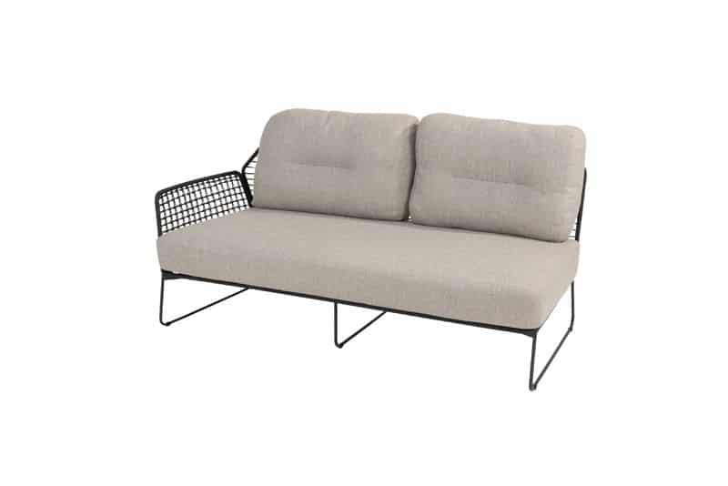 Taste Rhodos 2-zits element rechts antraciet - 4so