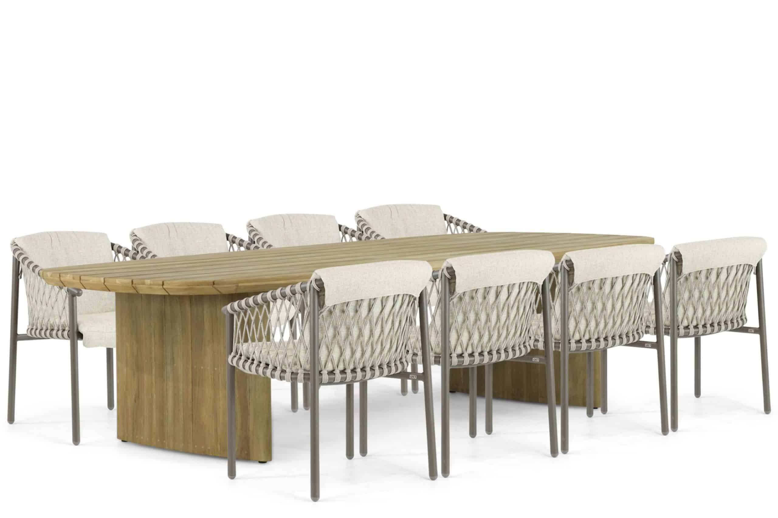 4 seasons outdoor allora/falcon 300 cm dining tuinset 9 delig