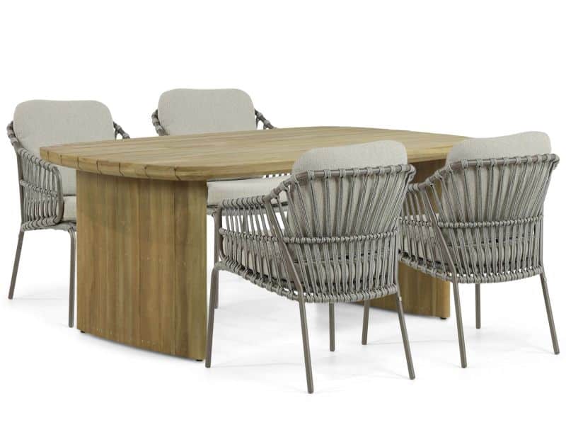 4 Seasons Outdoor Capalbio/Falcon 180 cm dining tuinset 5-delig