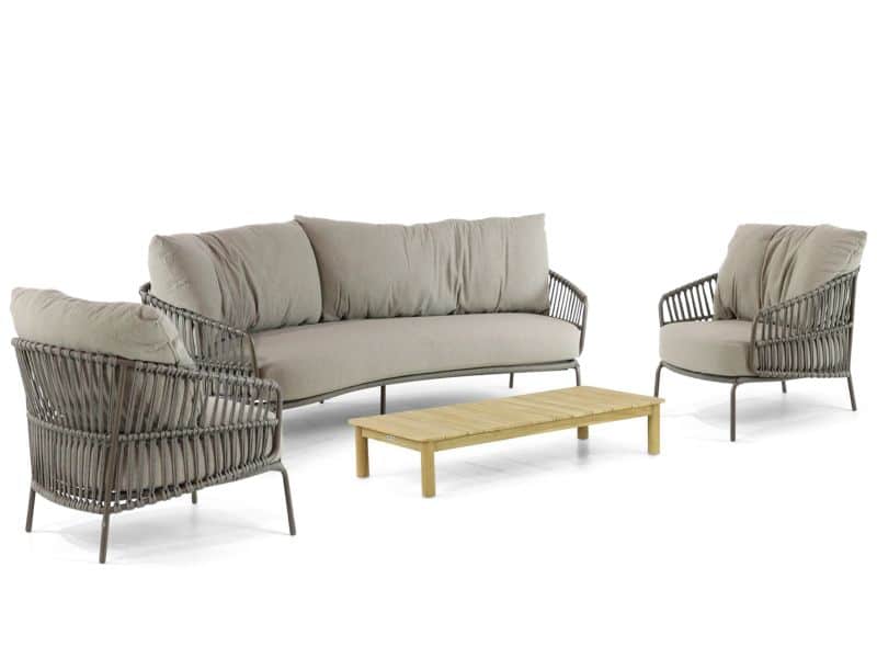 4 Seasons Outdoor Capalbio/Sentis 145 cm stoel-bank loungeset 4-delig