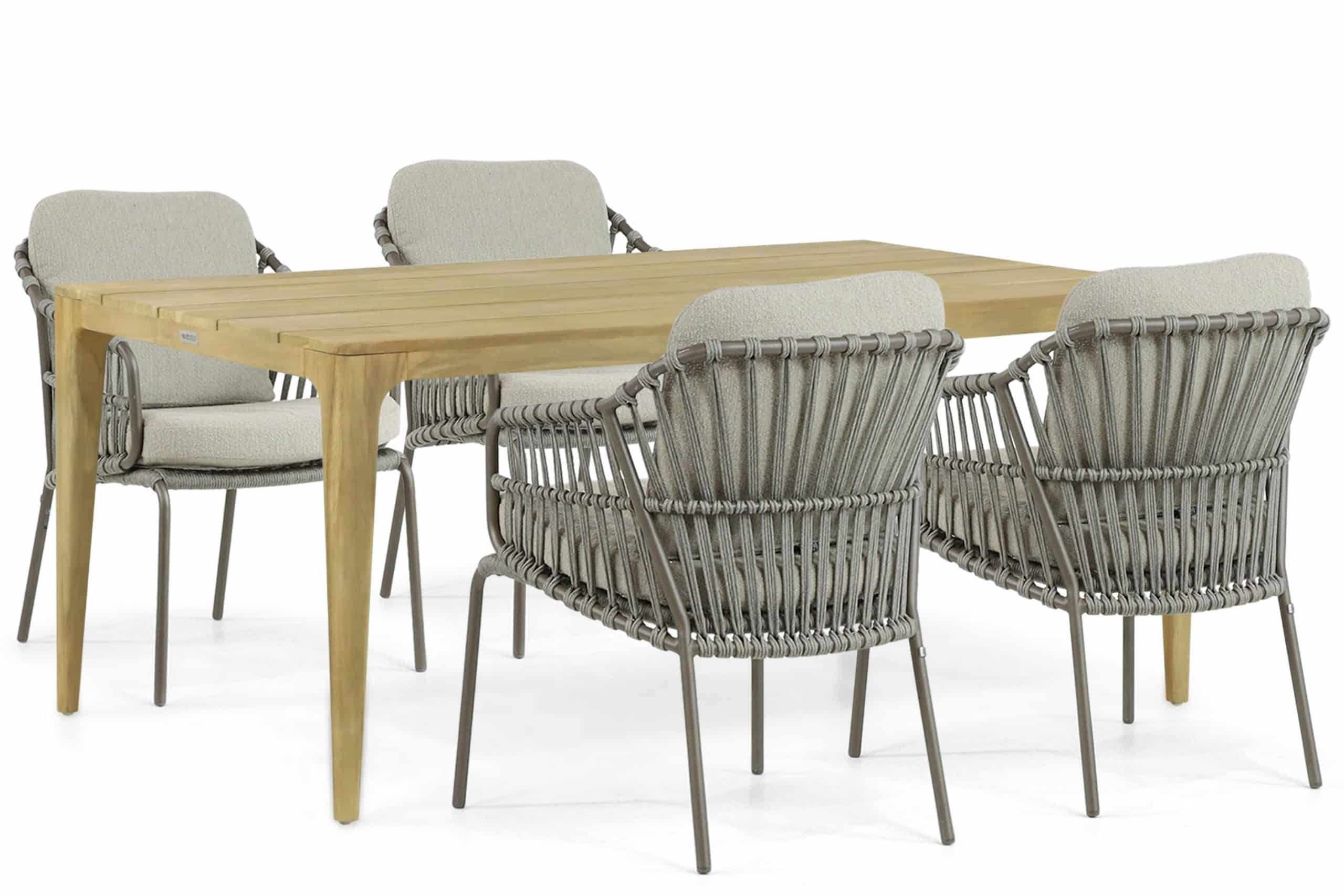 4 seasons outdoor capalbio/sentis 180 cm dining tuinset 5 delig