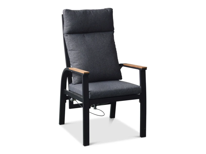 Annecy dining tuinstoel | aluminium | antraciet