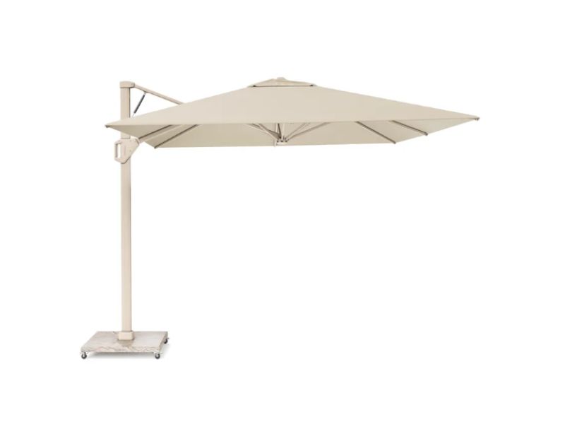 Beaufort premium zweefparasol 320x320 cm sandstone mast champagne