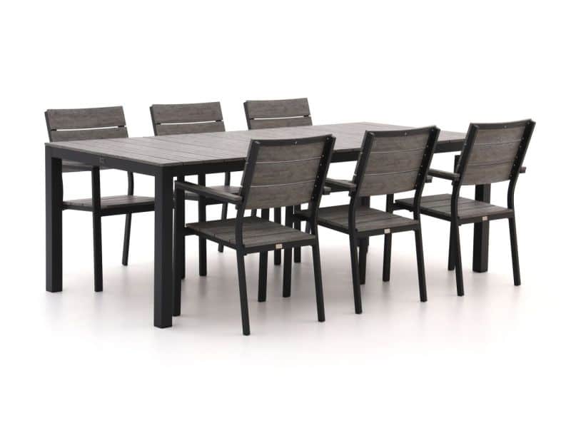 Bellagio Fidenza 220cm dining tuinset 7-delig stapelbaar - Laagste prijsgarantie!