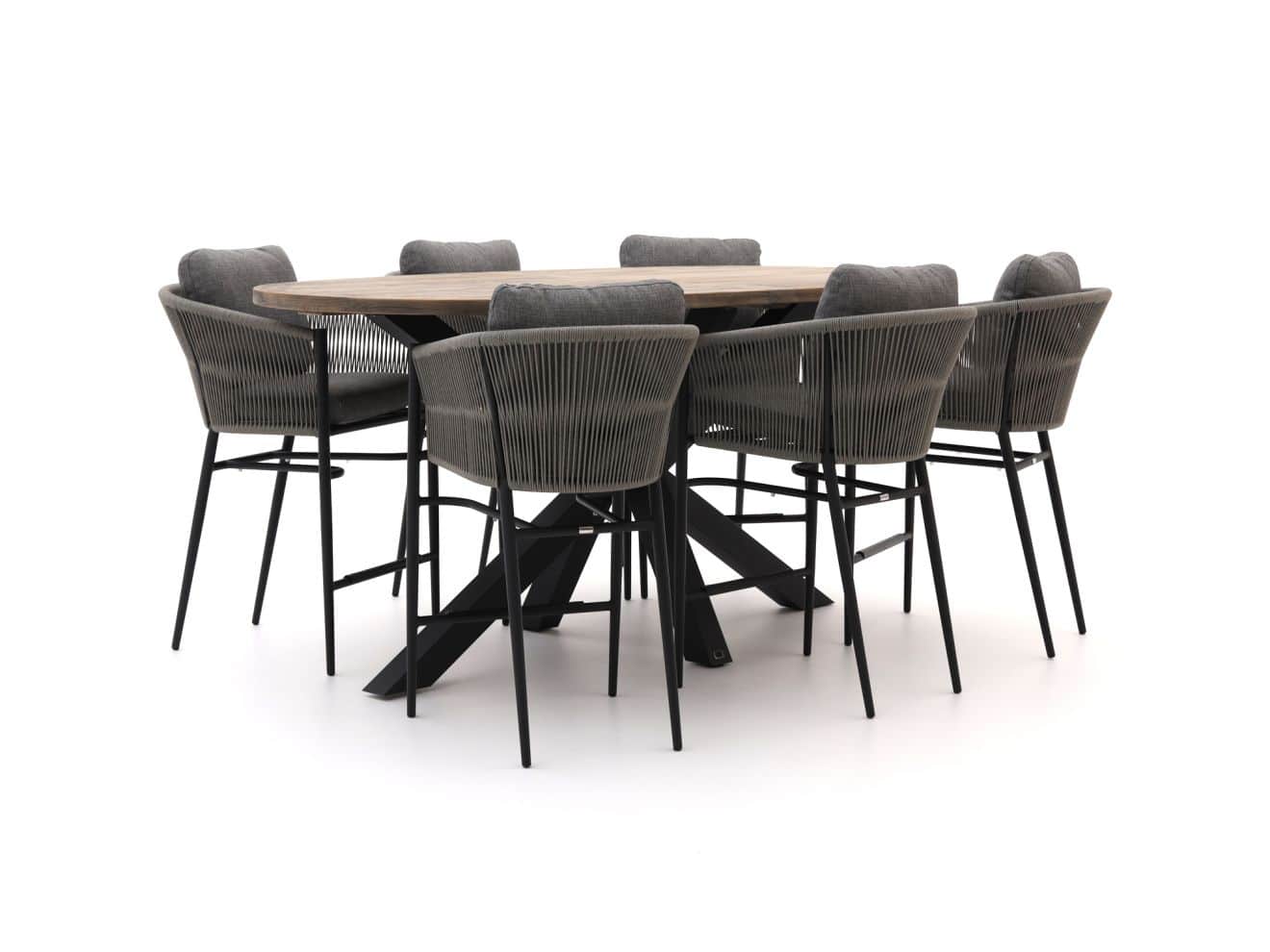 bellagio mineo/rough y ellips 240cm barset 7 delig laagste prijsgarantie!