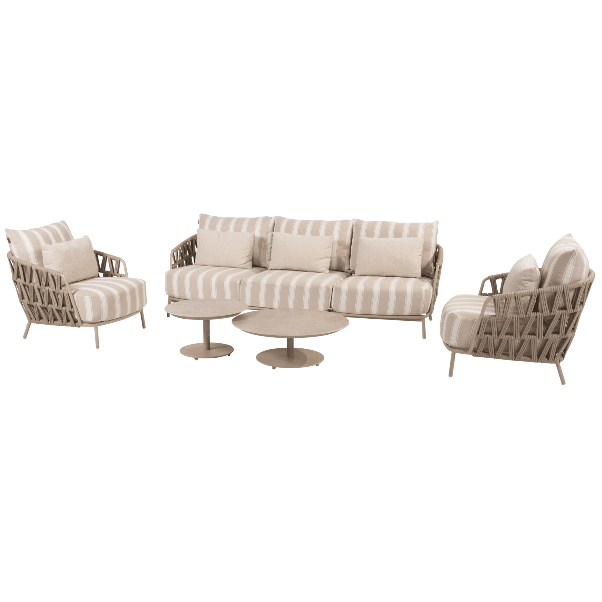 boaz beverly stoel bank loungeset 5 delig latte 4 seasons outdoor