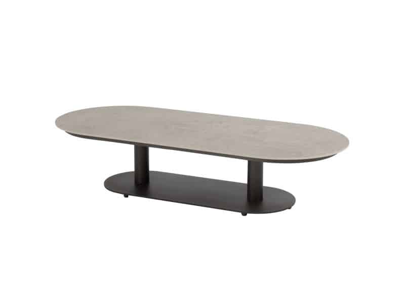 Boaz lounge tuintafel ovaal 150x65xH35 cm ceramic terre 4 Seasons Outdoor