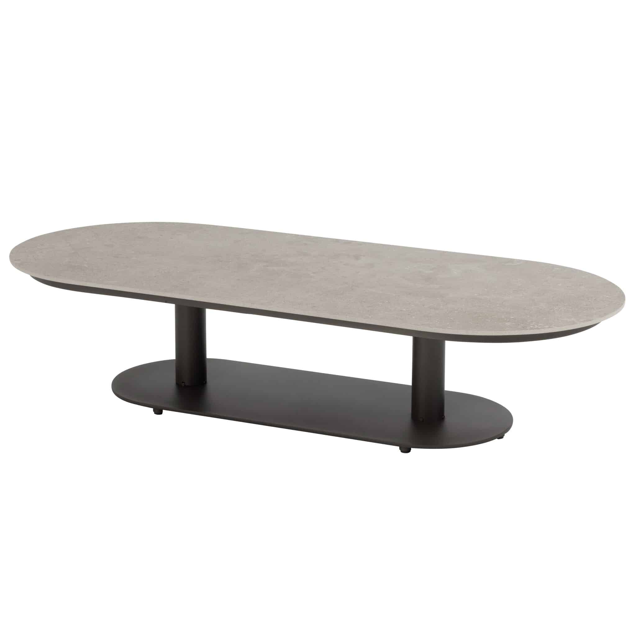 boaz lounge tuintafel ovaal 150x65xh35 cm ceramic terre 4 seasons outdoor