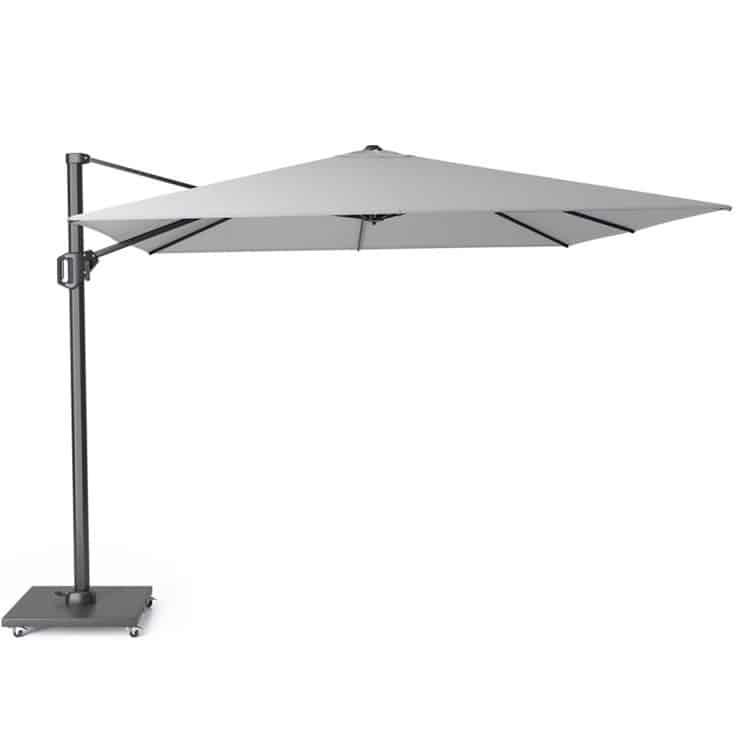challenger t1 zweefparasol 300×300 cm lichtgrijs