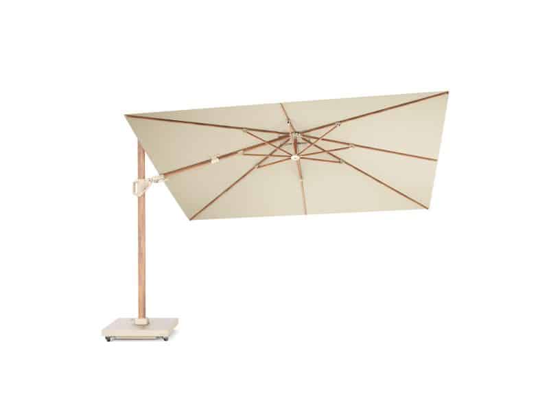 Challenger T2 premium parasol 260x350 cm teak champagne