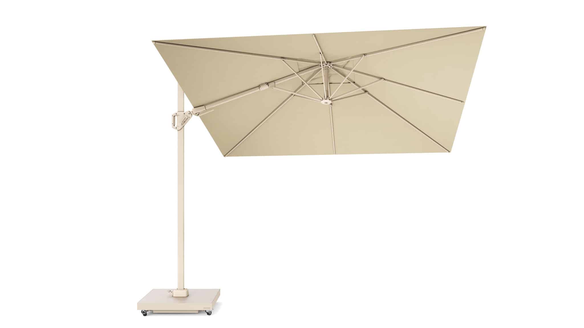 challenger t2 premium parasol 300×300 cm sandstone champagne