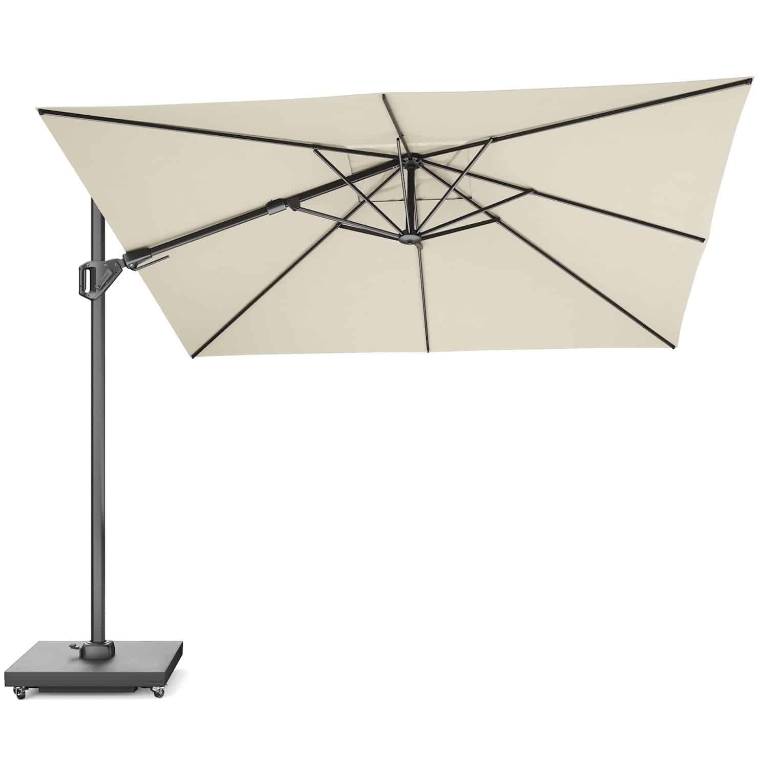 challenger t2 premium zweefparasol 300×300 cm champagne