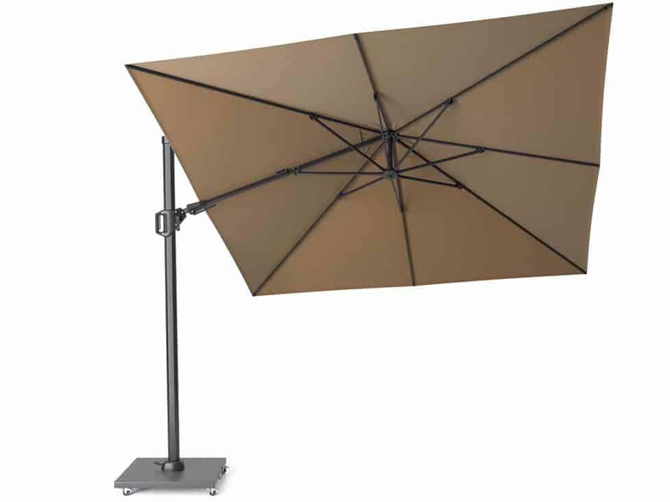 challenger t2 zweefparasol 300×300 cm taupe