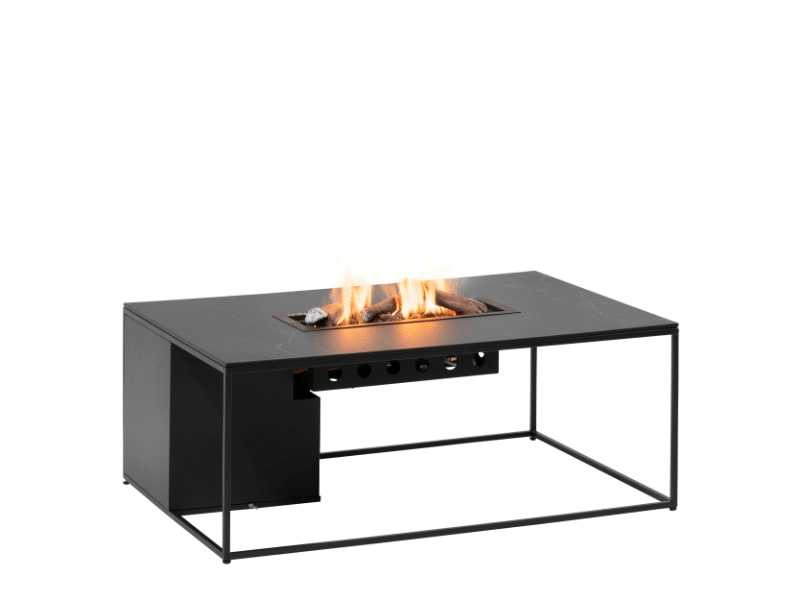 cosidesign line 120 zwart/keramiek 120x80x47 cm op=op keramiek cosi fires
