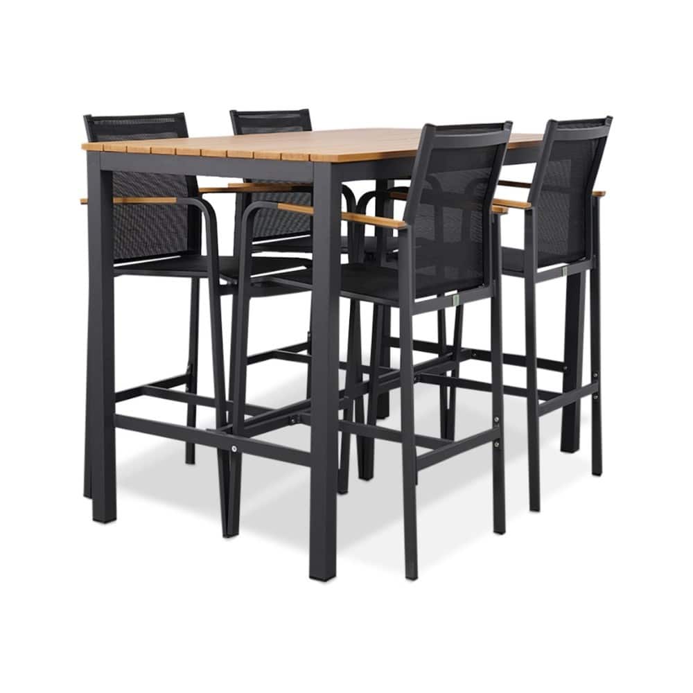 douglas barset 5 delig | aluminium | antraciet | 150cm