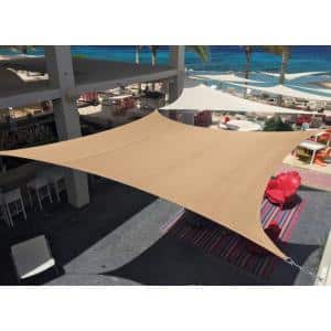 express schaduwdoek waterdicht vierkant beige 4.2 x 4.2 meter